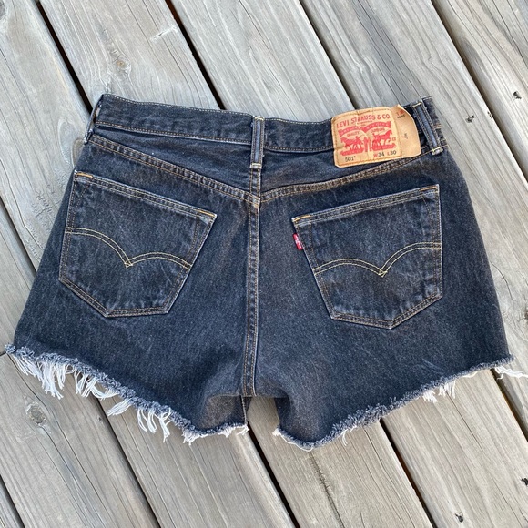 Levi's Pants - Levi’s - 501 button fly cut off denim shorts